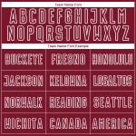 Jersey Shape Custom Soccer Crimson Sublimation Geometric Uniform White