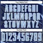 Lines Navy Light Custom Jersey Sports Soccer Uniform Blue-White Sublimation