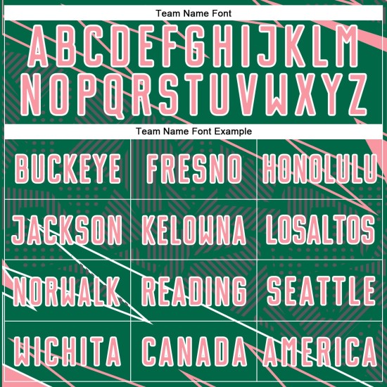 Medium Uniform Sublimation Soccer Jersey Custom Green Sports Pink-White Lines Kelly